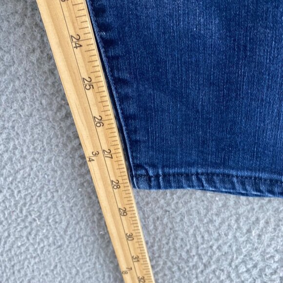 Talbots Jeans Womens 16 Flawless Blue Dark Wash Denim Pull On Jegging Skinny Leg - Picture 9 of 11